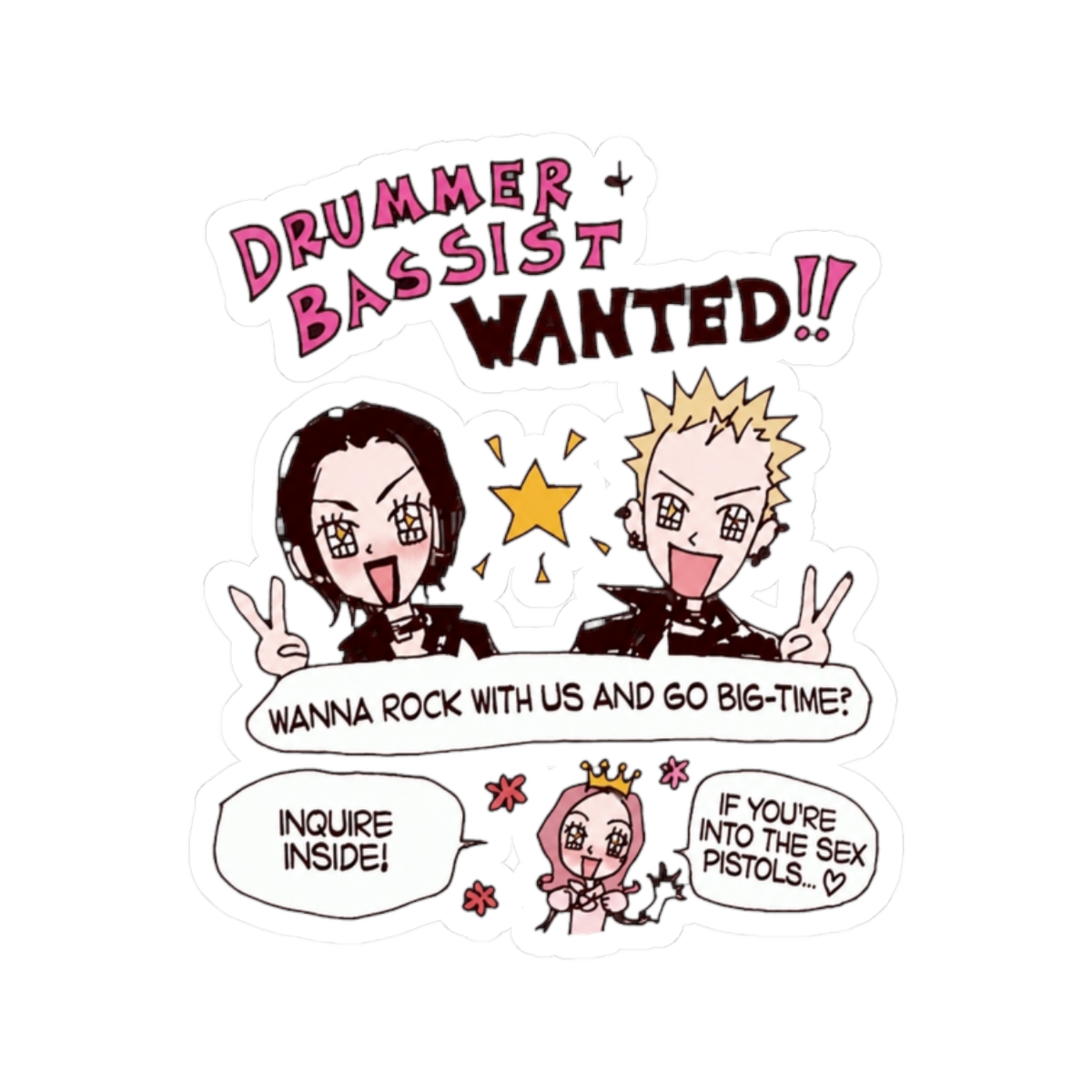 Nana Drummer & Bassist Wanted - alternate angle 3, merchandise