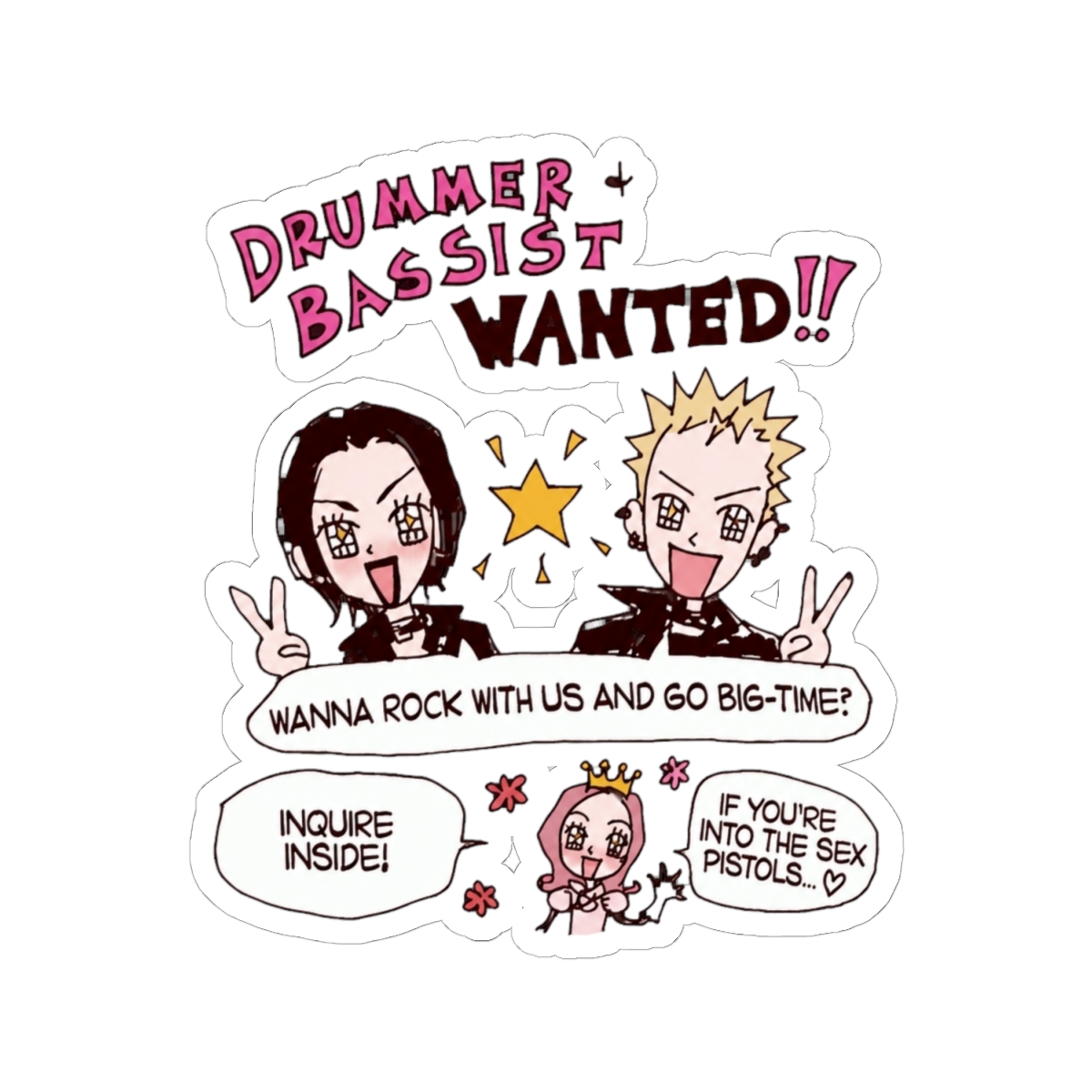 Nana Drummer & Bassist Wanted - alternate angle 1, merchandise