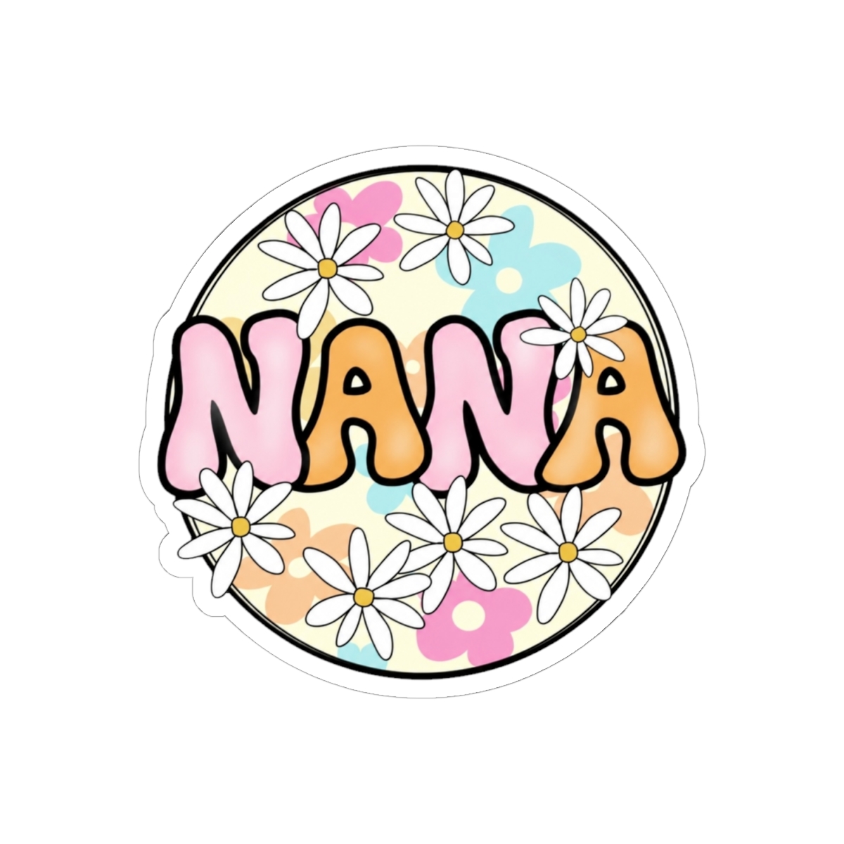 Groovy Floral Nana Mother's Day Nana Life Gifts - alternate angle 1, merchandise