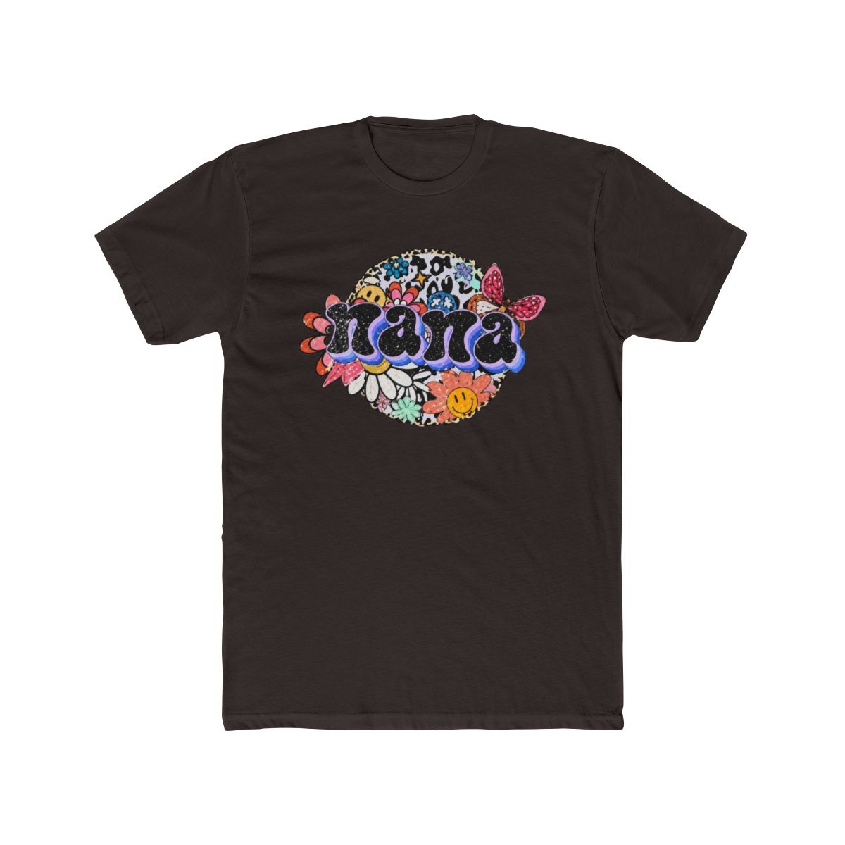 Leopard Nana T Shirt | Wild Leopard Print Tee for Grandmas - alternate angle 3, merchandise