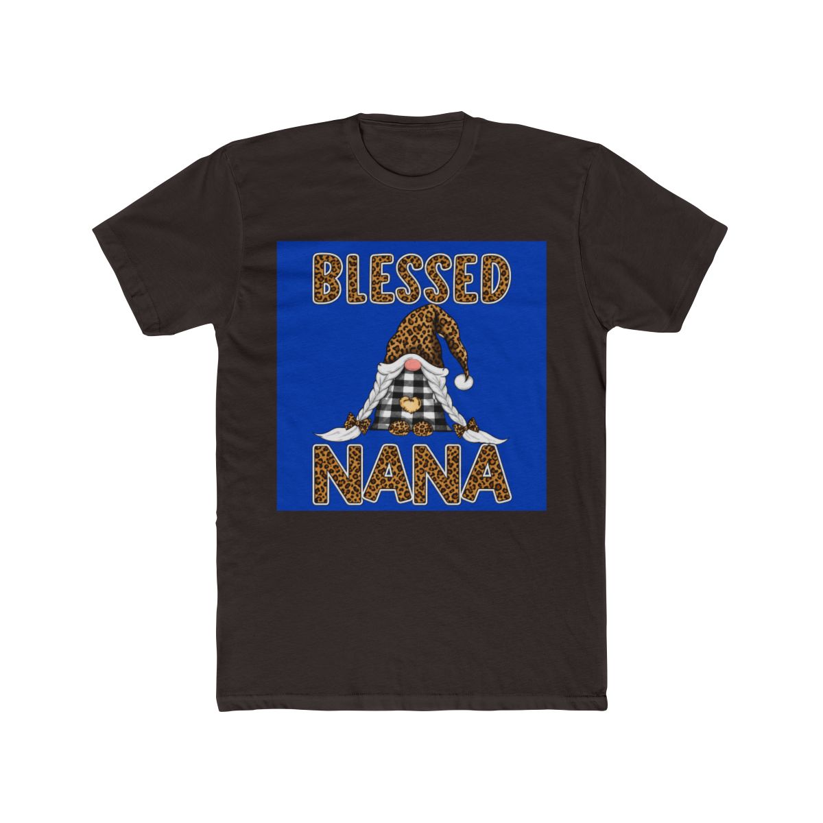 Blessed Nana Leopard Plaid Christmas Gnome - alternate angle 3, merchandise