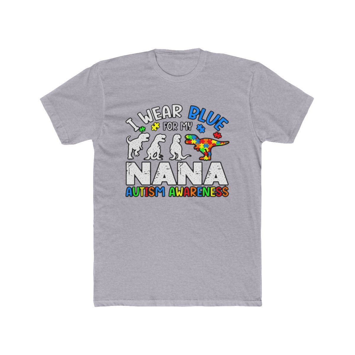 I Wear Blue For My Nana Autism Awareness Dinosaur