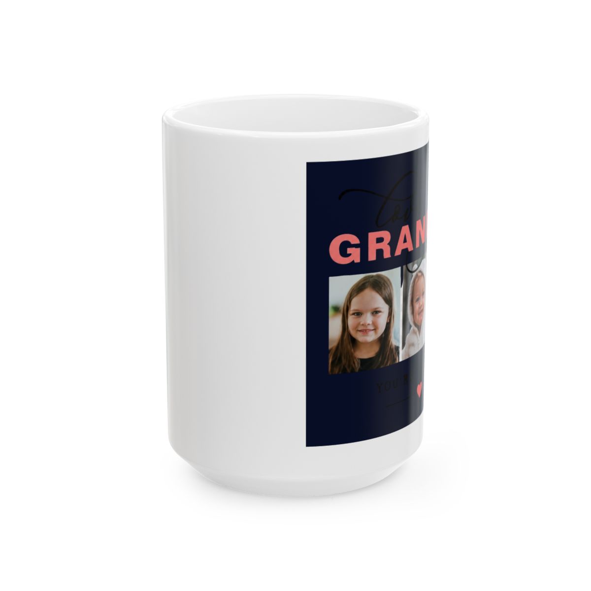 Love You Grandma/Nana/Other 3 Photo Two-Tone Coffee Mug - alternate angle 2, merchandise