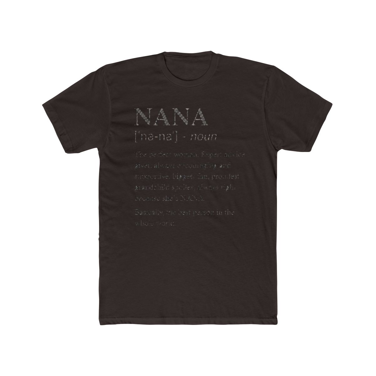 Nana Definition Grandma Funny Grandmother T Shirt - alternate angle 2, merchandise