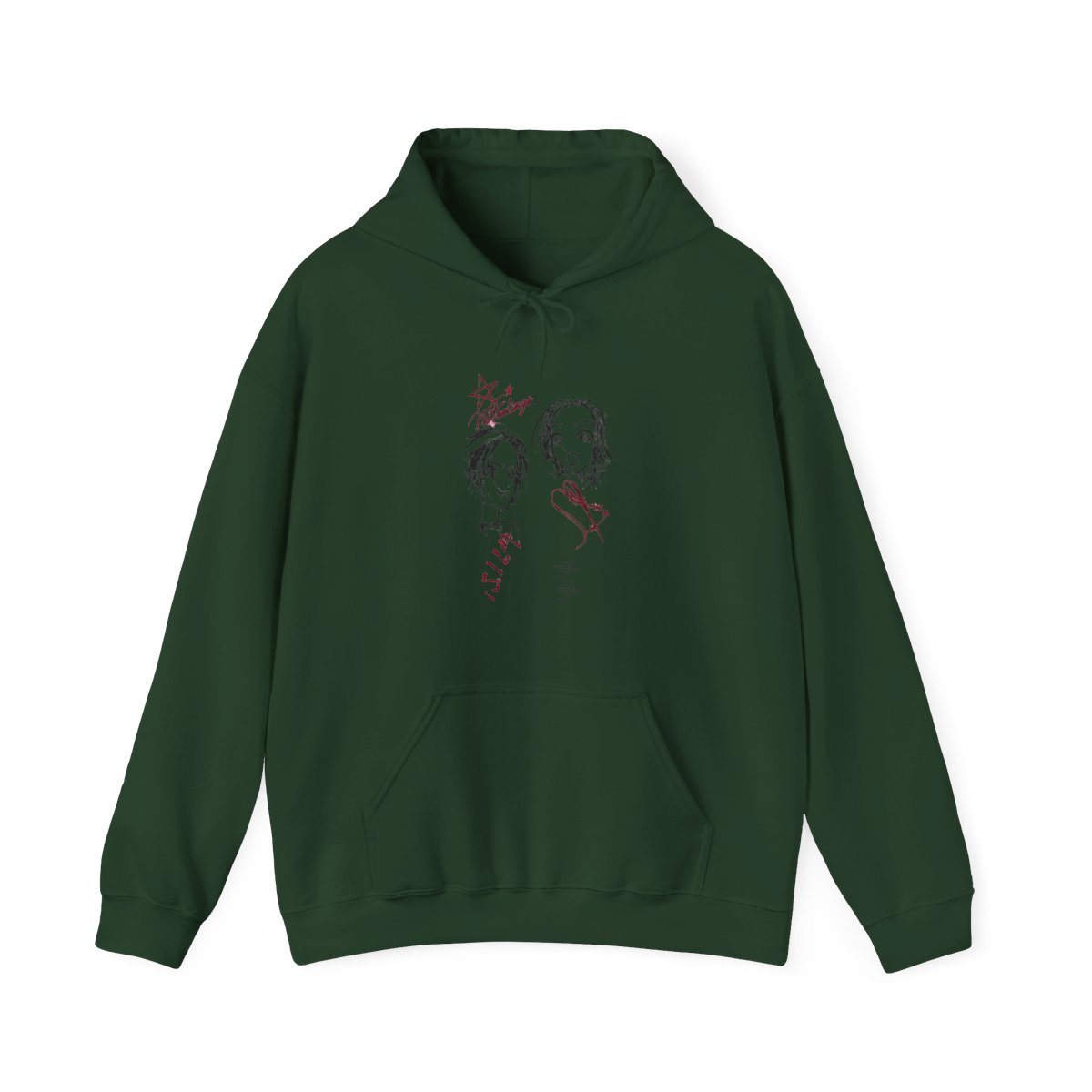 Nana Outline Art Fur Trim Girls Hoodie