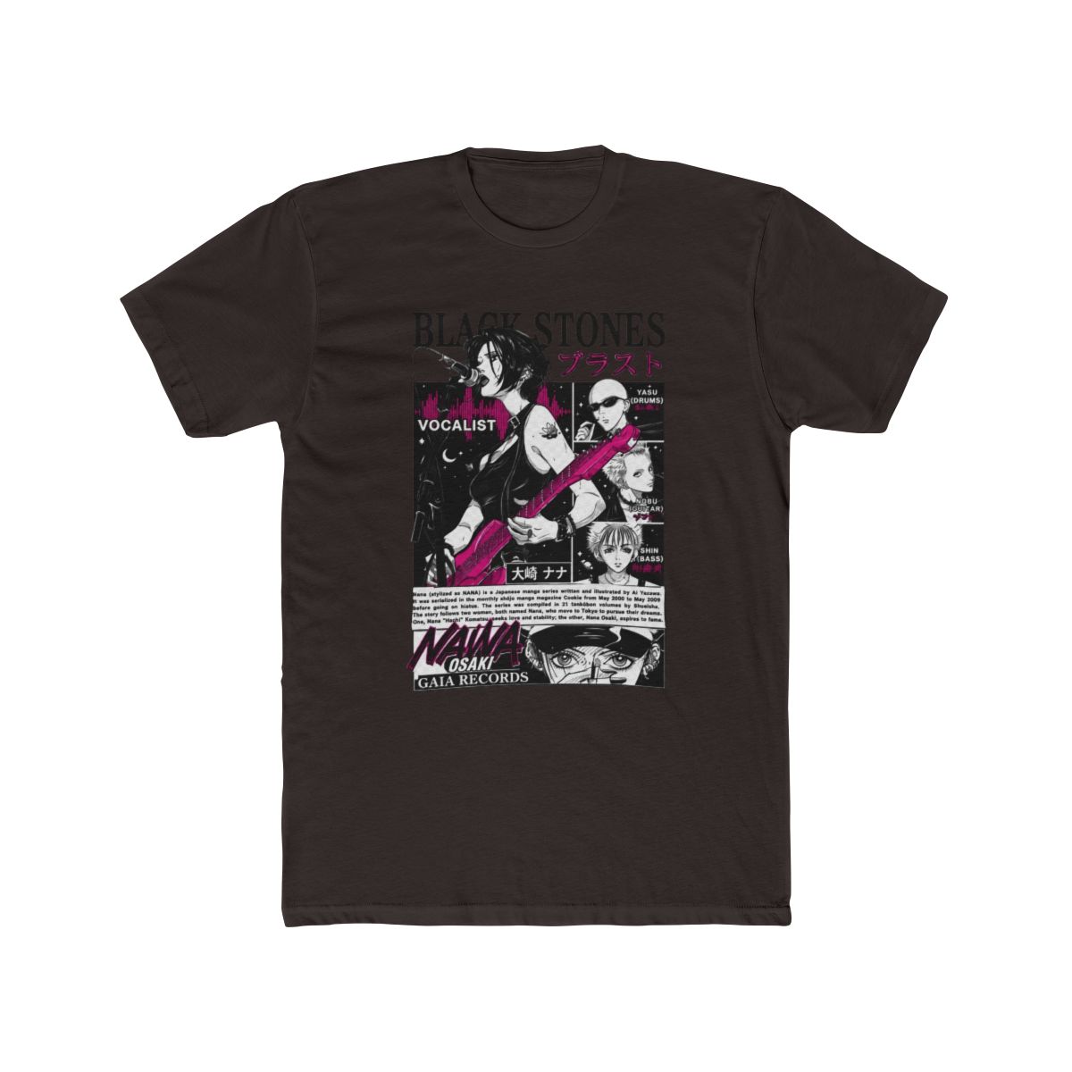 HUBGO New Anime T Shirt Nana Merch Casual Short SleeveT Shirt Anime Tee, Adult, Size: XL, Black - alternate angle 2, merchandise