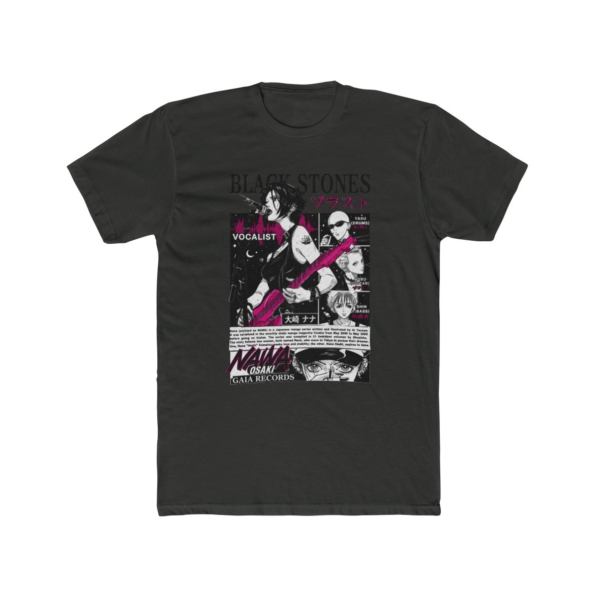 HUBGO New Anime T Shirt Nana Merch Casual Short SleeveT Shirt Anime Tee, Adult, Size: XL, Black - alternate angle 5, merchandise