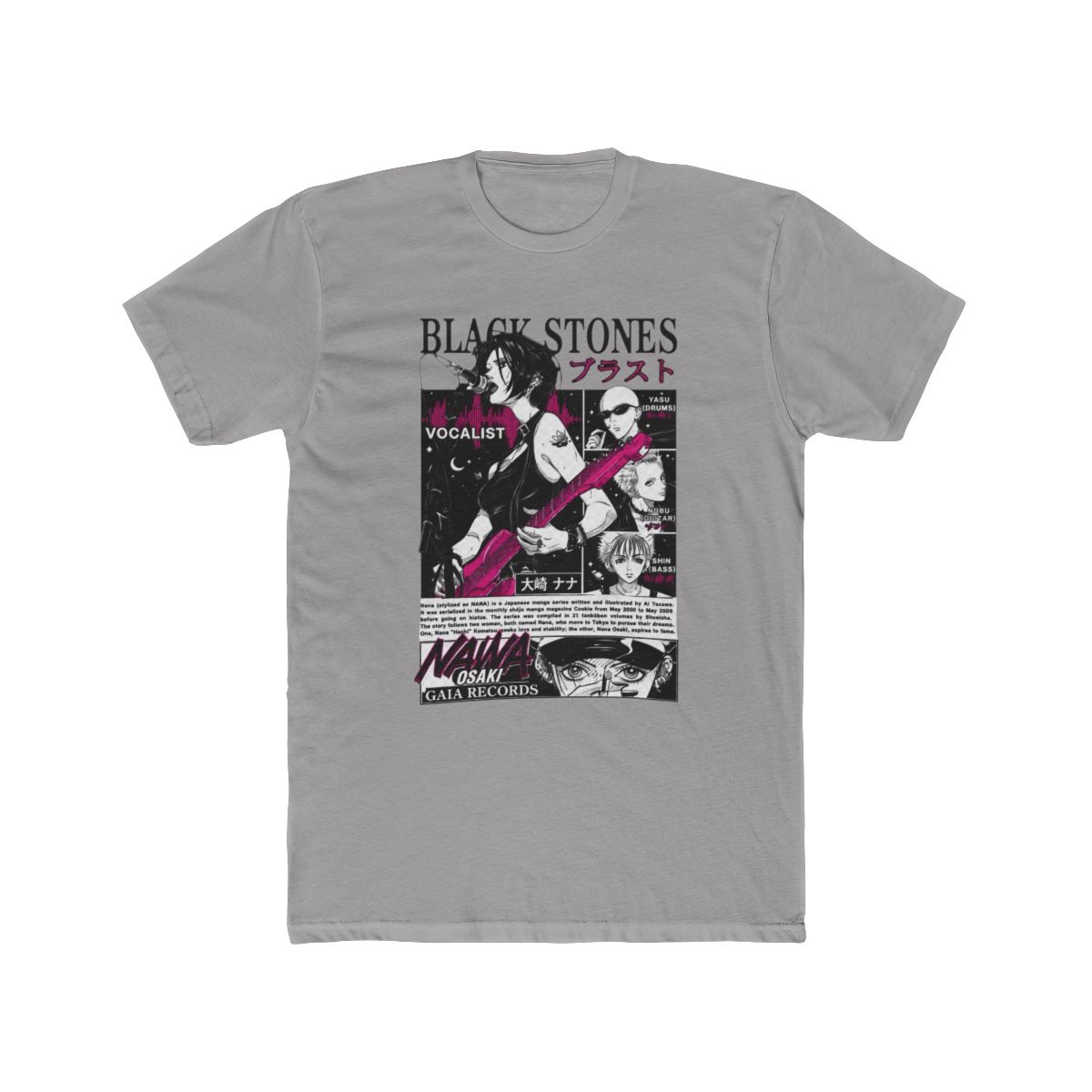 HUBGO New Anime T Shirt Nana Merch Casual Short SleeveT Shirt Anime Tee, Adult, Size: XL, Black - Official T-Shirts merchandise