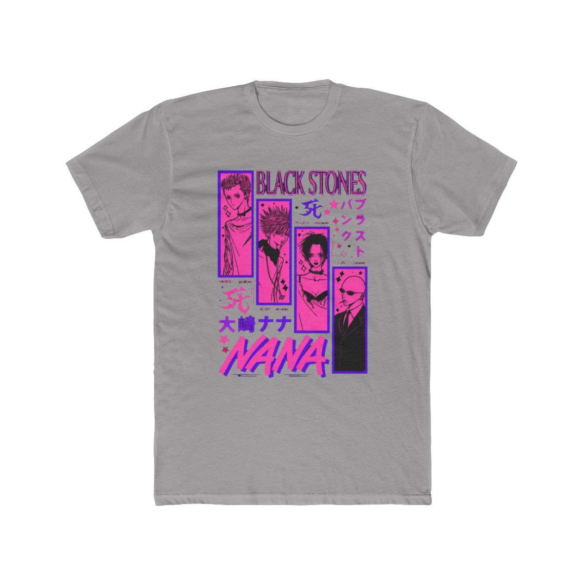 Nana Osaki T Shirt Black Stones Girl Kawaii Manga Anime Graphic Shirt All Size - Official T-Shirts merchandise